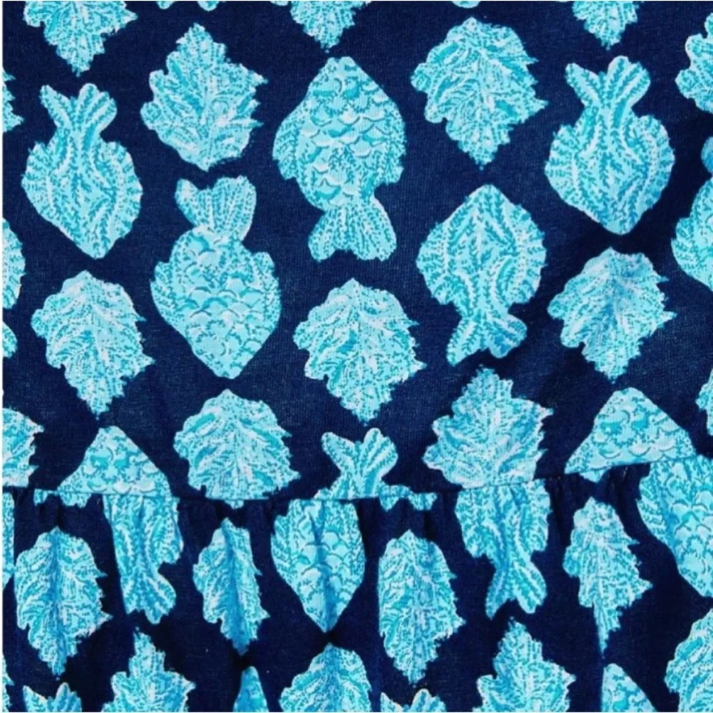 Lilly Pulitzer Mini Jodee Dress, Low Tide Navy, Any Fin For You - Picture 7 of 8
